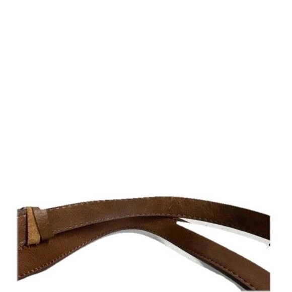 Margot New York Marcy Tote in Cognac 100% Genuine Leather Shoulder Bag Brown - Picture 3 of 10